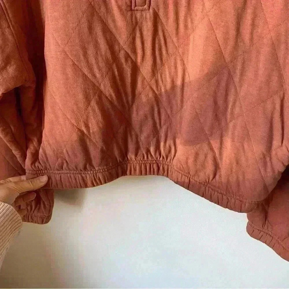 Half-Zip Quilted Sweater, Size M Boxy Sweater Comfy - Picture 13 of 13